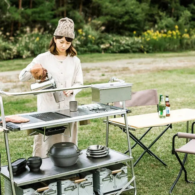 Stainless Kitchen Table - Snow Peak