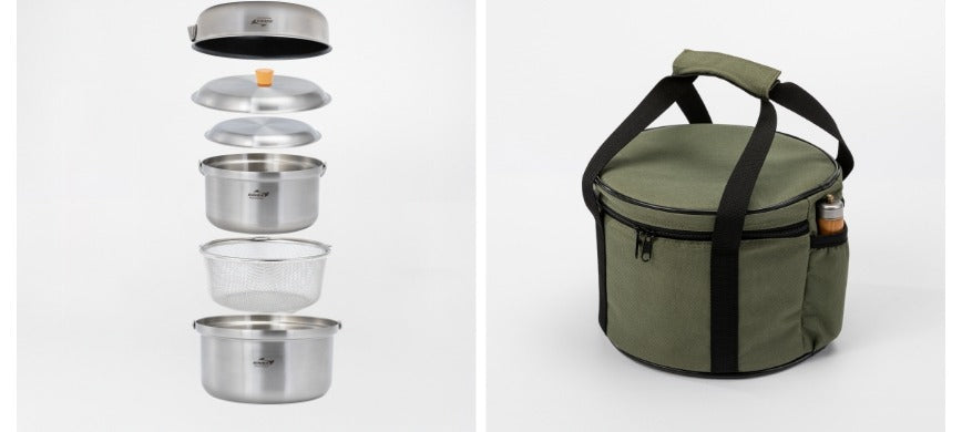 3-Layer Stainless Cookset (3-4P)