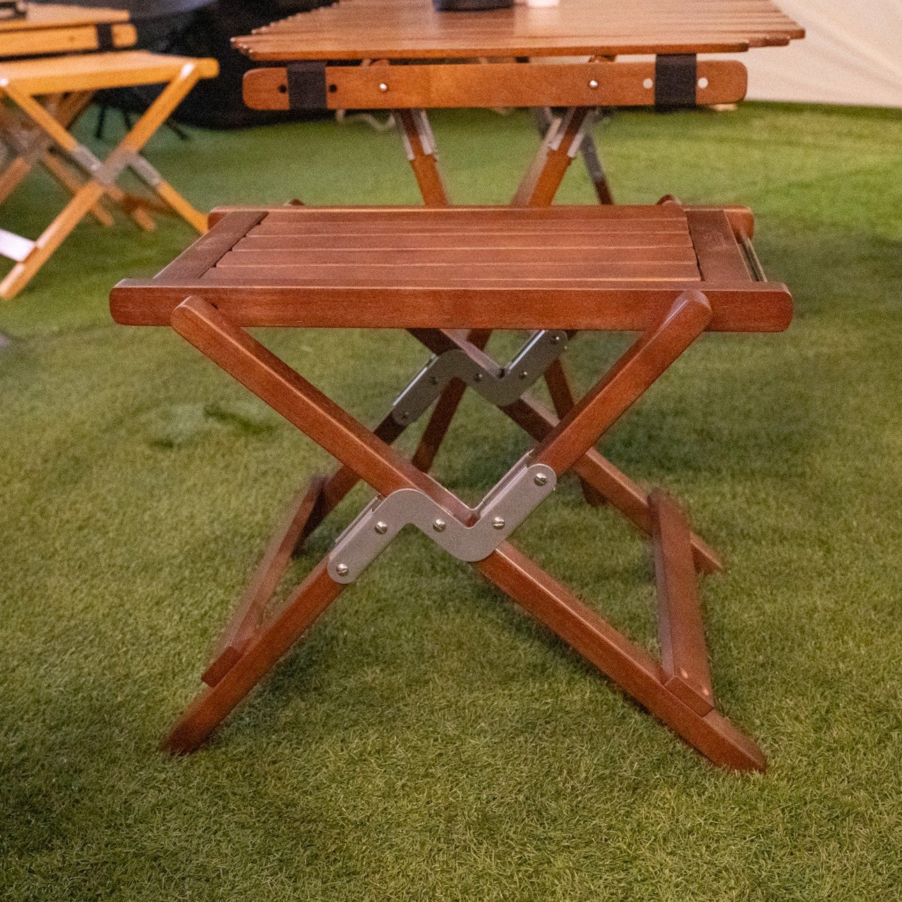 One Burner Hardwood Table
