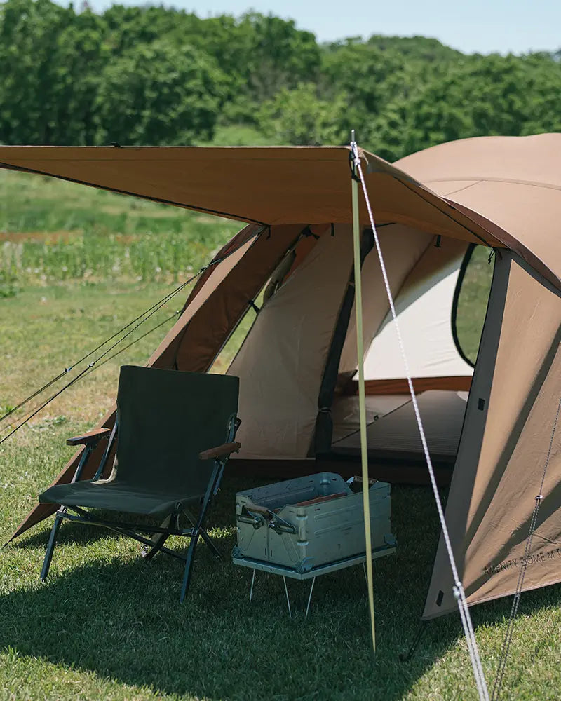 Luxury Low Beach Chair in Dark Green - Snow Peak