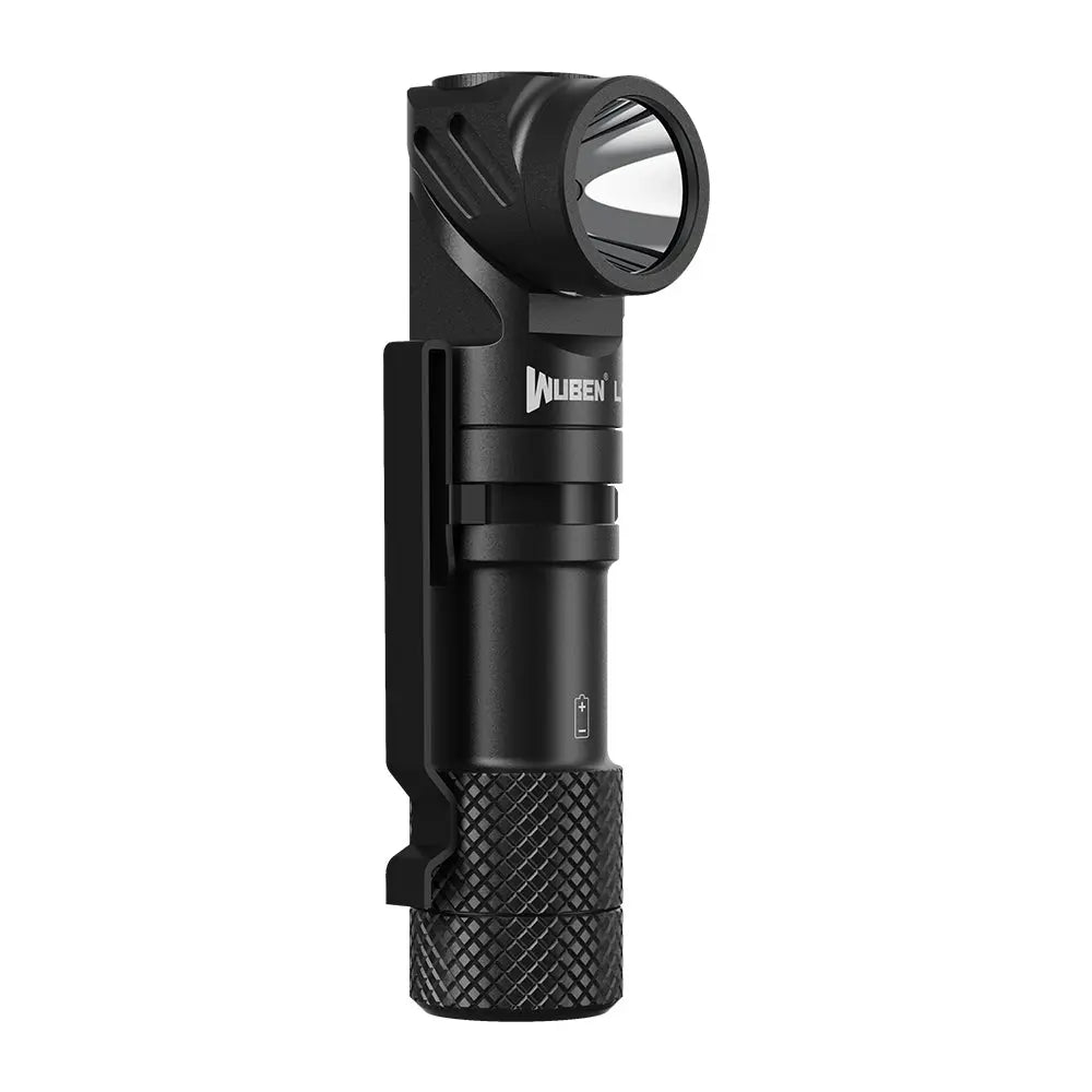 L1 2000 Lumens Flashlight - Dual Light Sources Flashlight with 180° Rotating Head - WubenLight