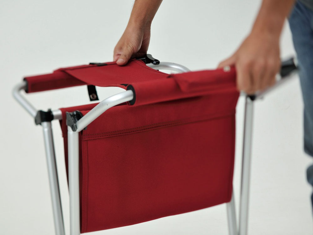Chaise pliante rouge