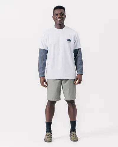 Alpha Breeze Typography T-Shirt - Snow Peak