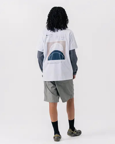 Alpha Breeze Typography T-Shirt - Snow Peak