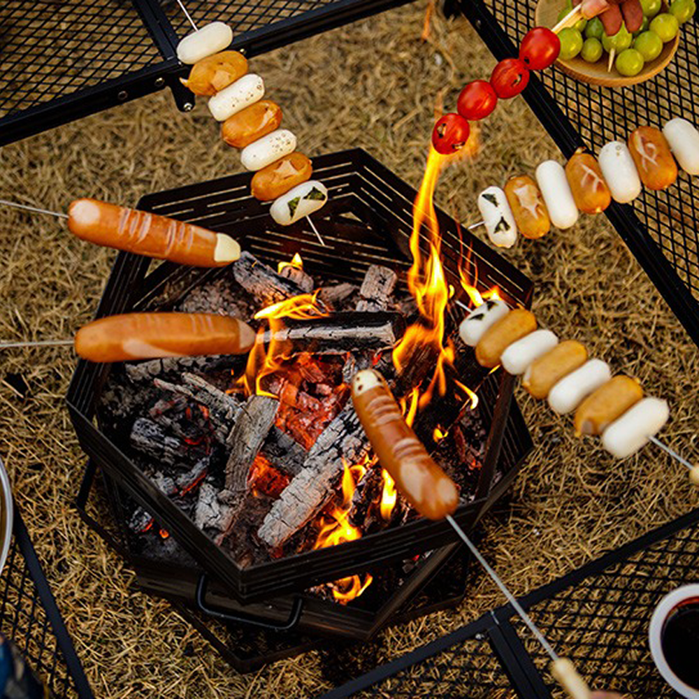 Mesh Fire Camp Table