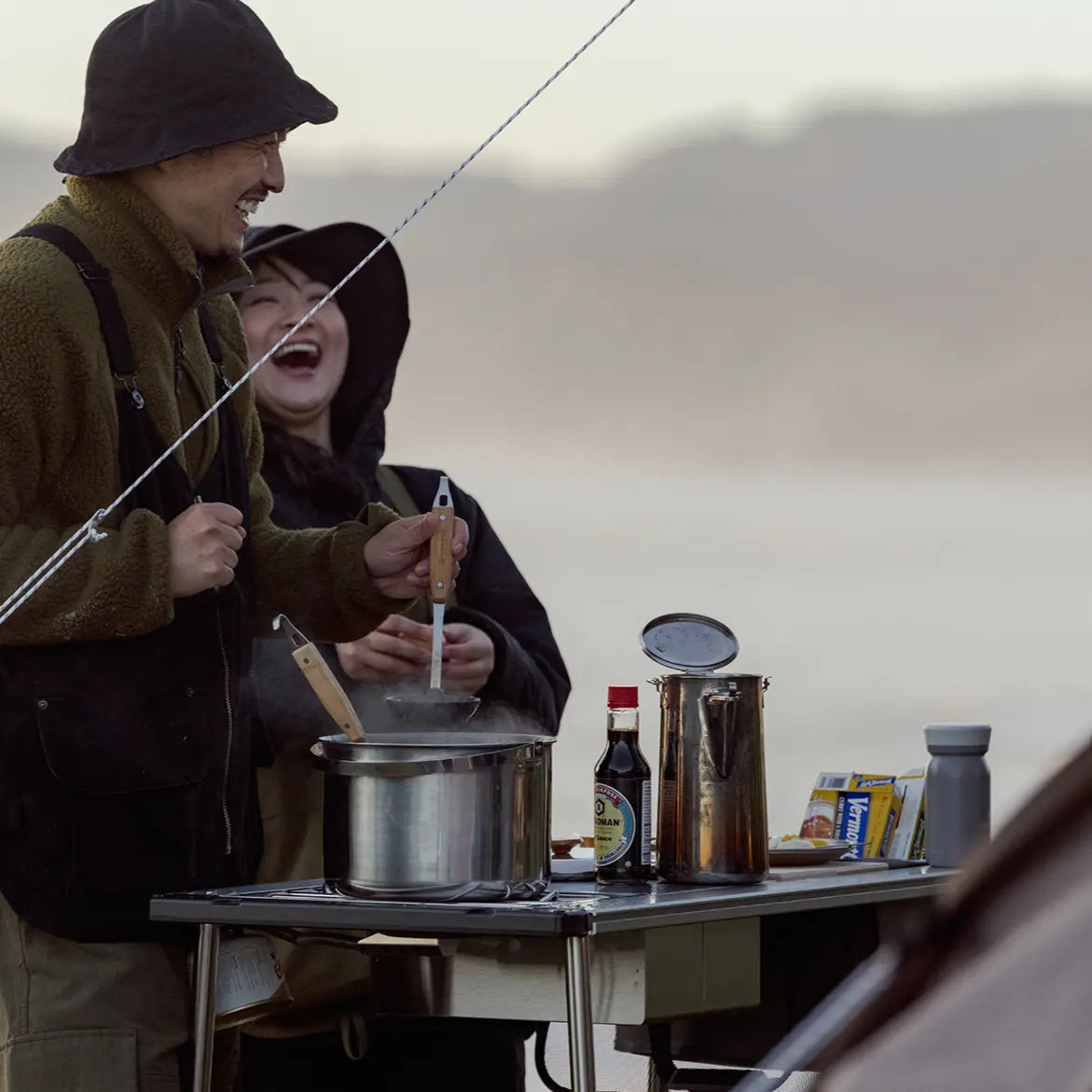 Iron Grill Table Camp Kitchen Starter Set - Snow Peak