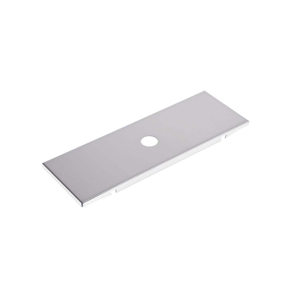 Half Unit Biloc IGT table top plate on white, with the centre finger hole.