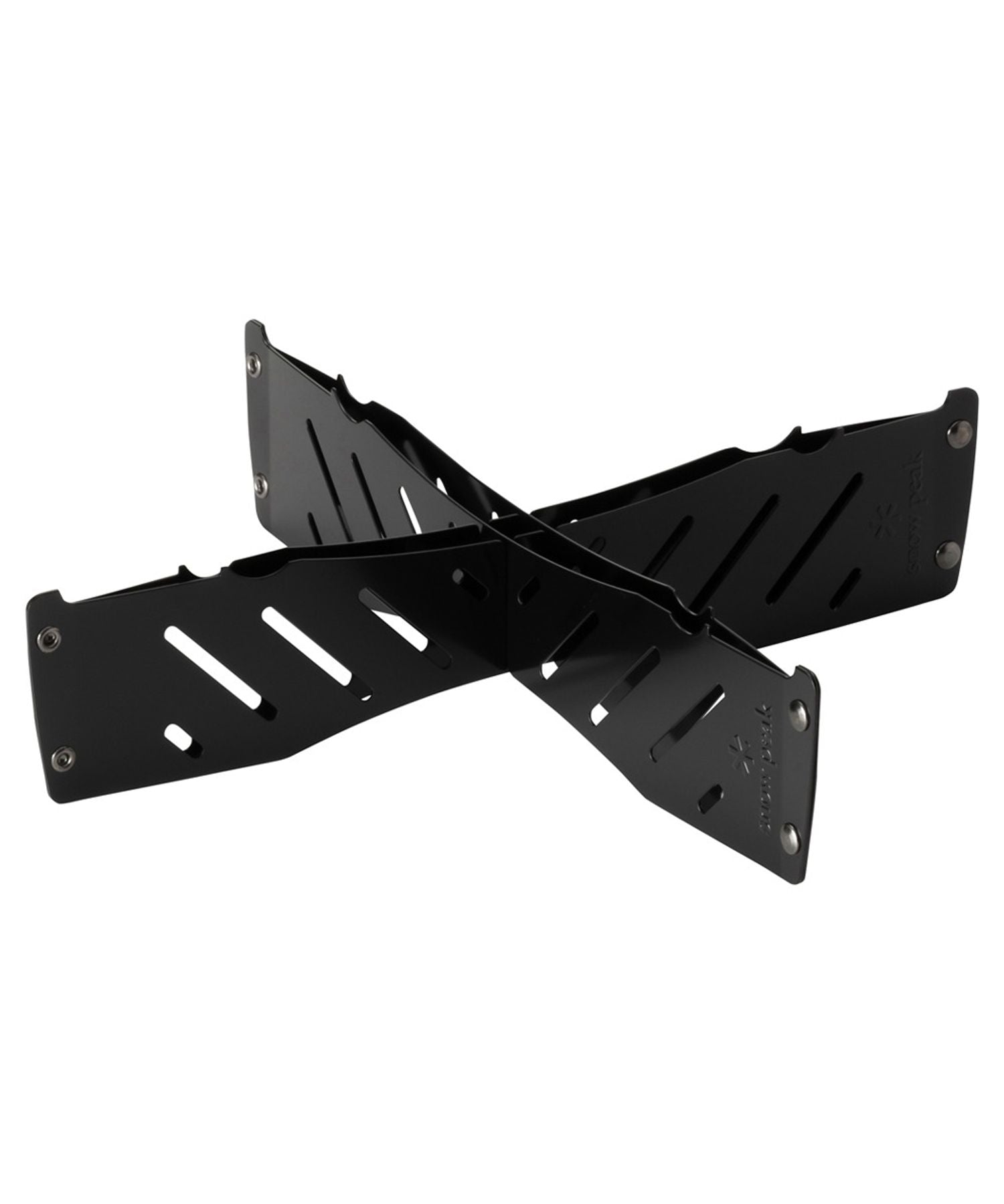 Pack & Carry Base Plate Stand, Small, assembled into its X-shaped stand