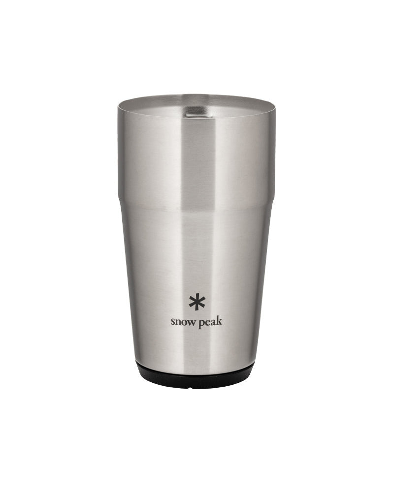 Shimo Tumbler, Silver, front view on a white background