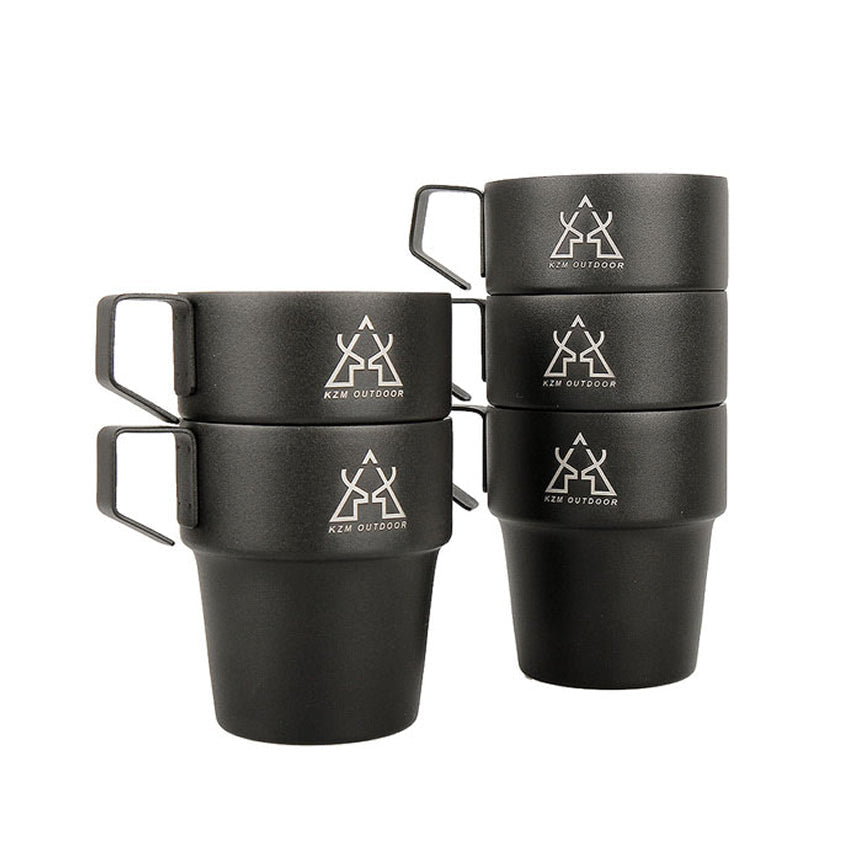 NEW Black Mug 5-Piece Set