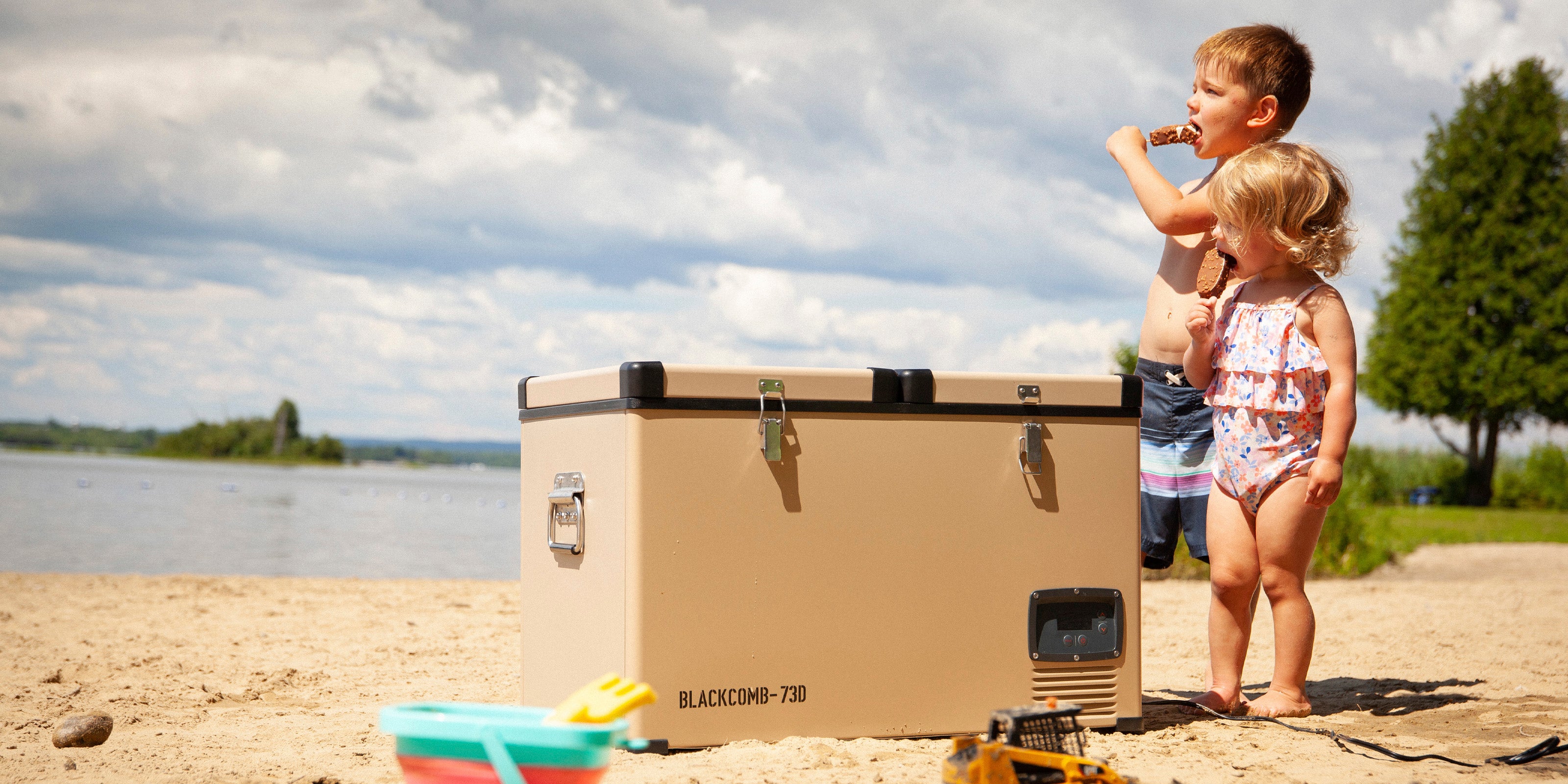 BLACKCOMB-73D] 73L Dual Zone Portable Fridge Freezer - BIGTENT