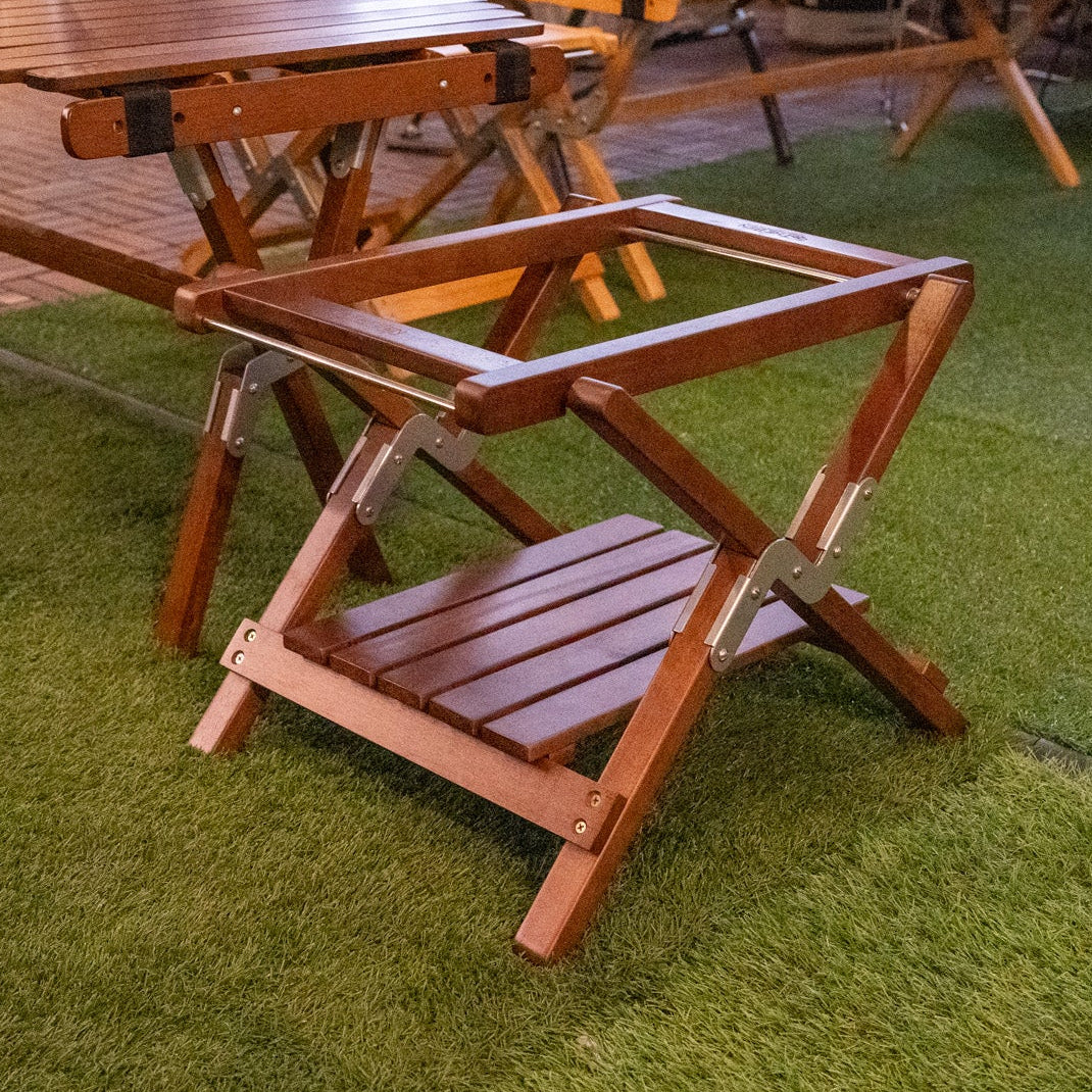 One Burner Hardwood Table