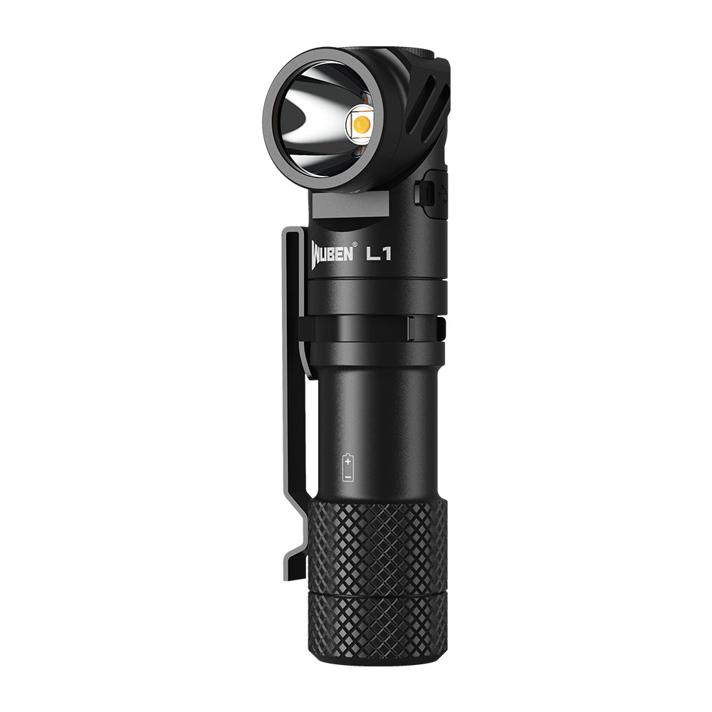 L1 2000 Lumens Flashlight - Dual Light Sources Flashlight with 180 Rotating Head