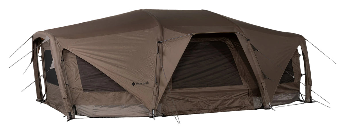 Aero Cumulus Shell, Brown, side profile with the standard mesh panels fitted