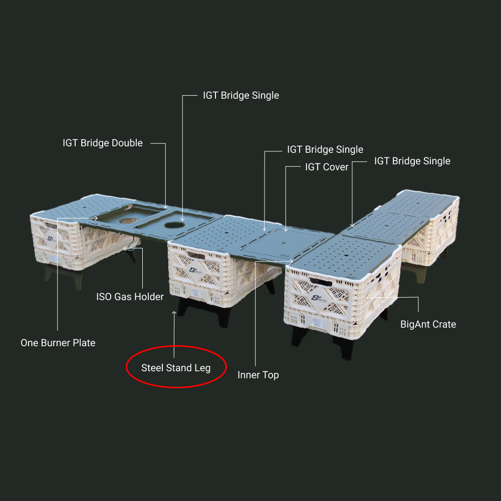 48L STEEL STAND LEG SET