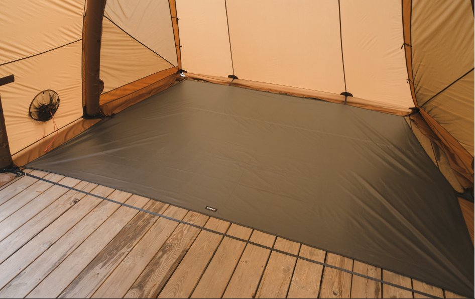 P300D Oxford footprint laid flat under the inner tent floor