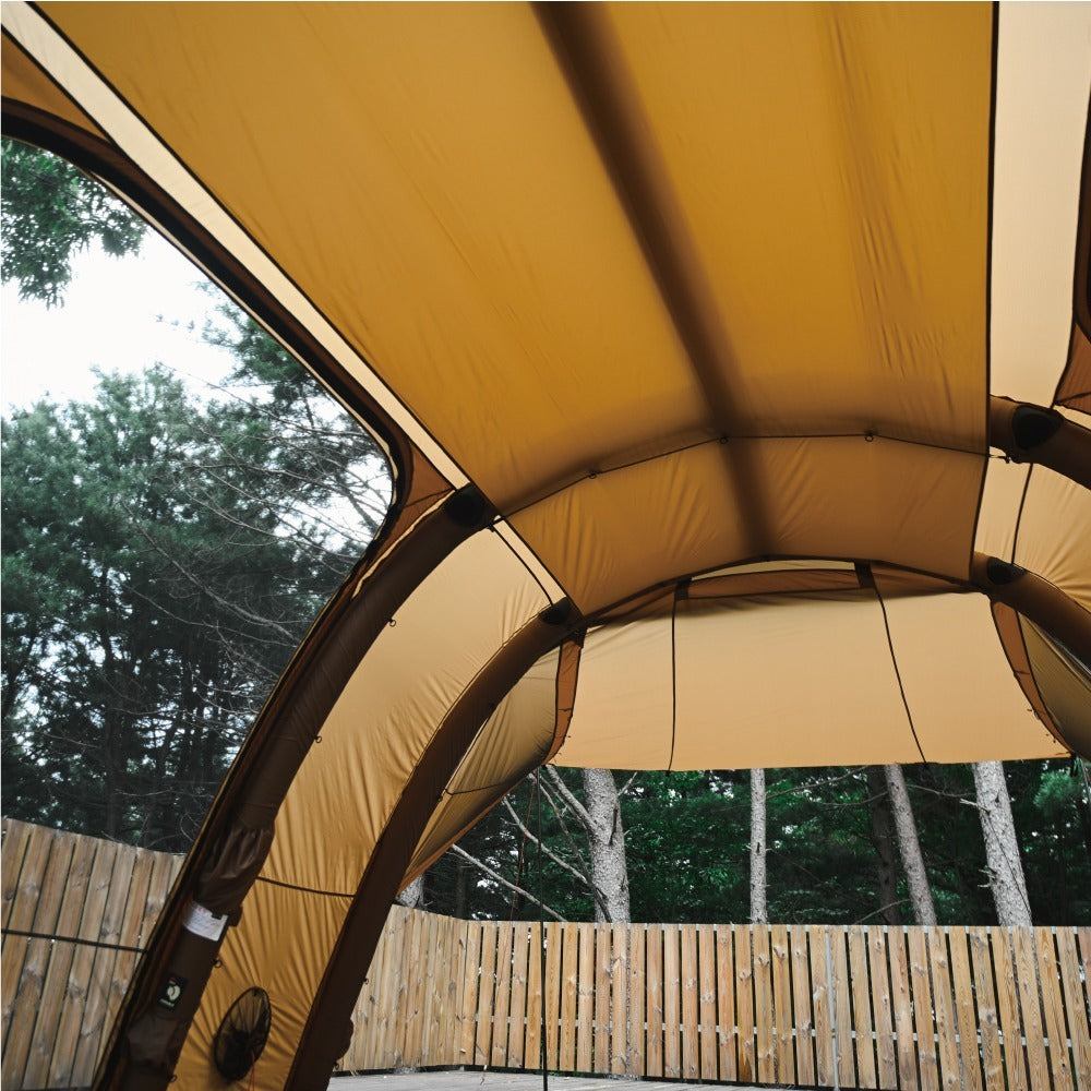 Inner liner hung inside the TN600 shelter, full interior view