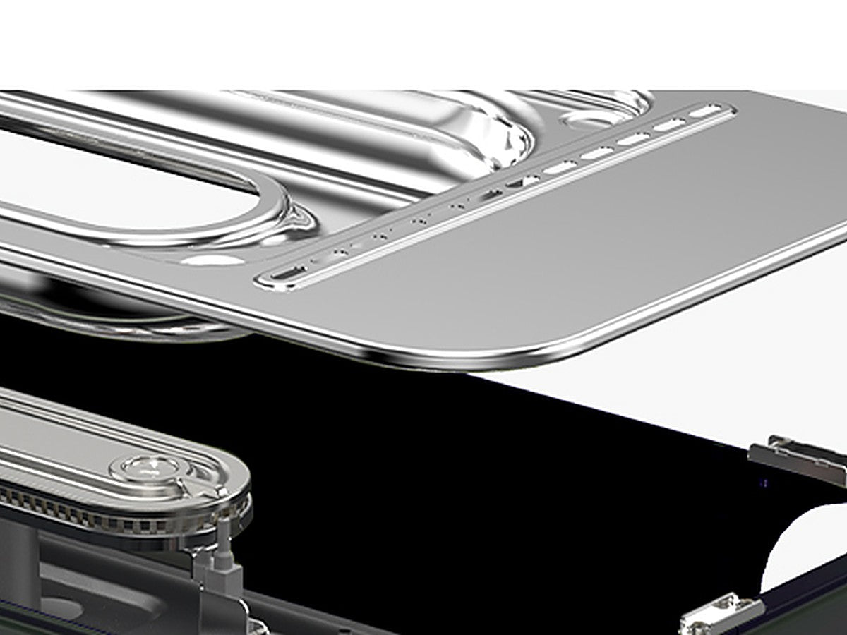 Magnetic stainless top plate lifting off the stove body