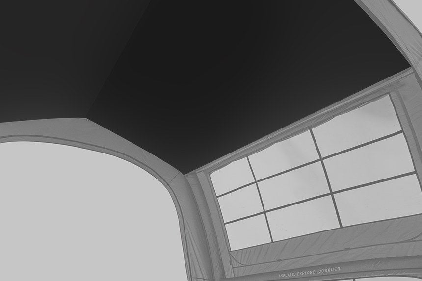 Comparison of bare synthetic roof condensation vs T/C lined ceiling