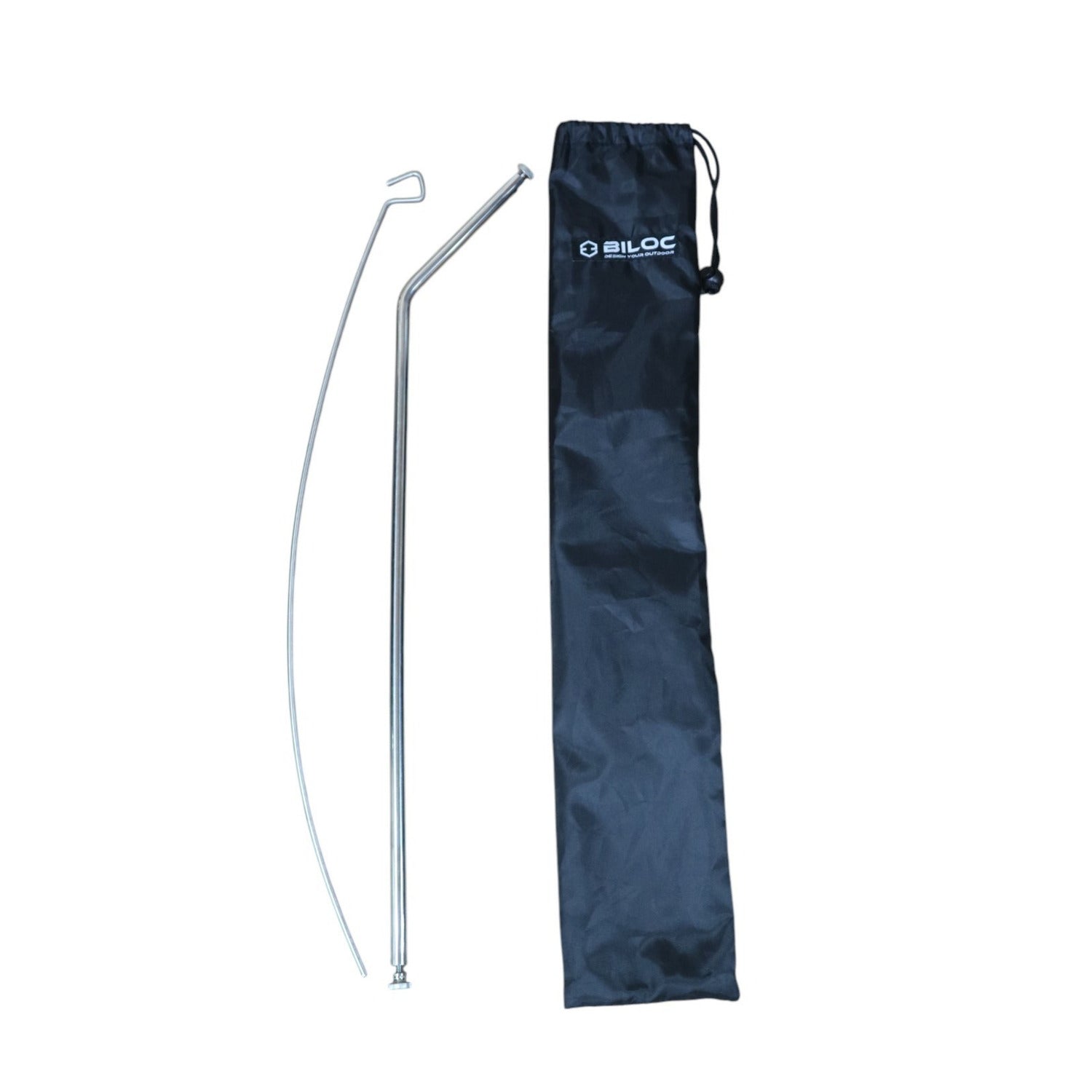 What ships with the lantern hanger: the arm, the upright post and the carry bag.
