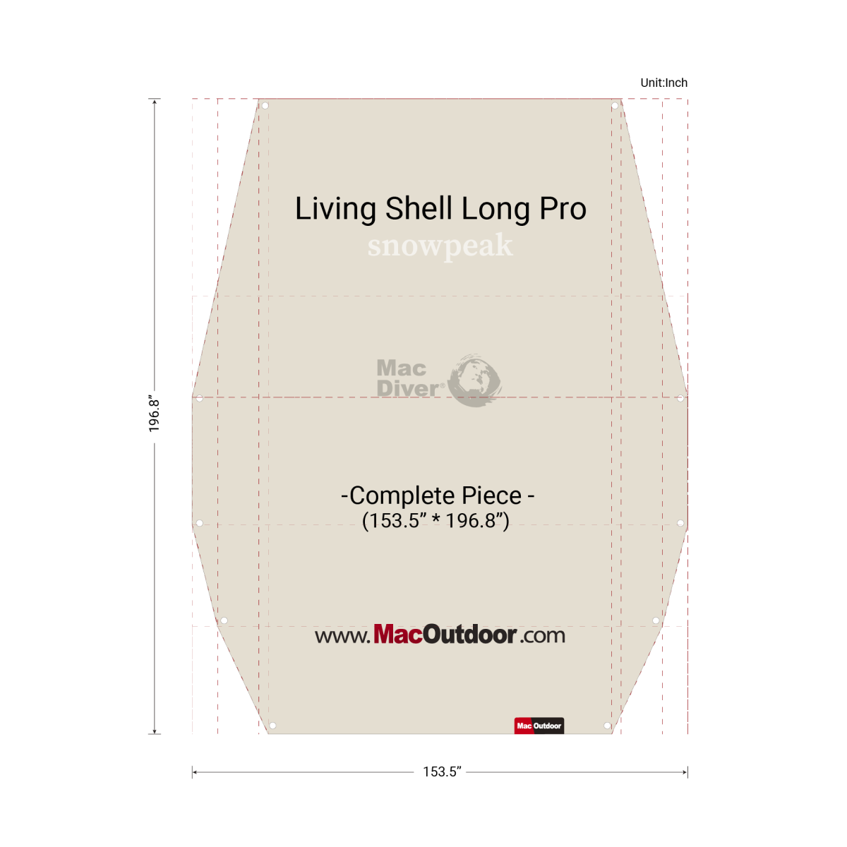 [MAC OUTDOOR] Snow Peak Living Shell Long Pro.