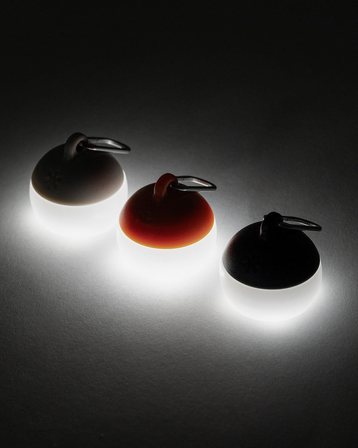 Micro Hozuki, all three colours lit side by side