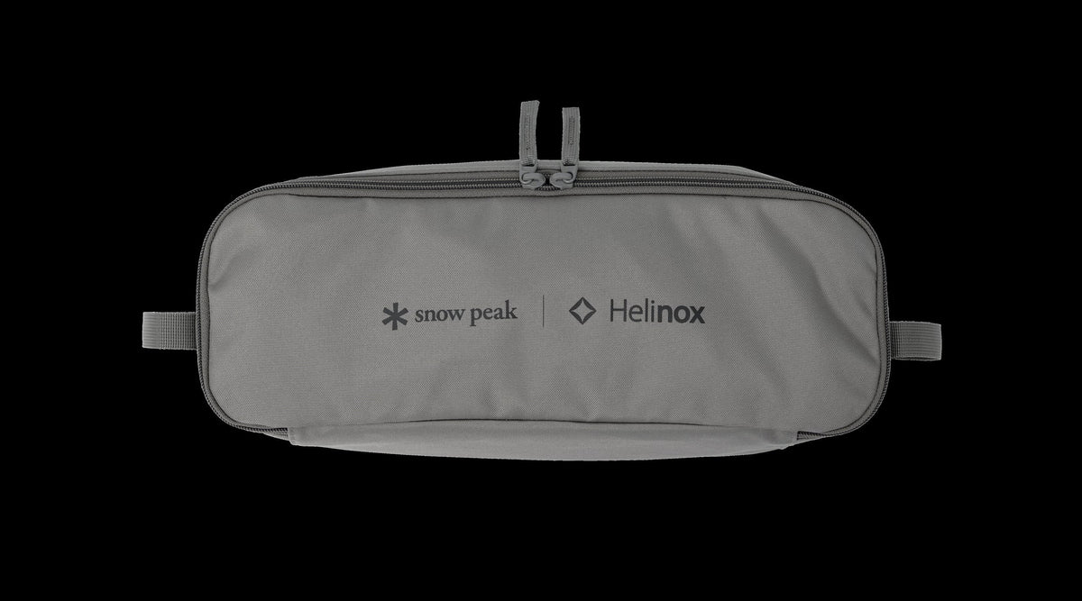 Noga Chair, Greige, the packable case that doubles as a small-item pocket