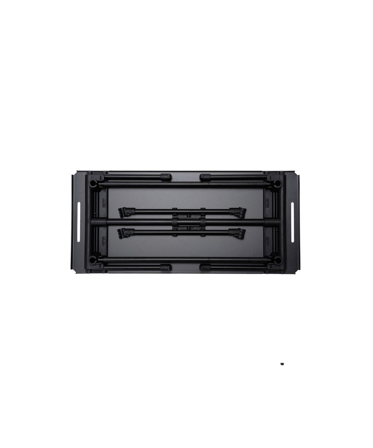 Noga Table, Black, folded flat, seen from above