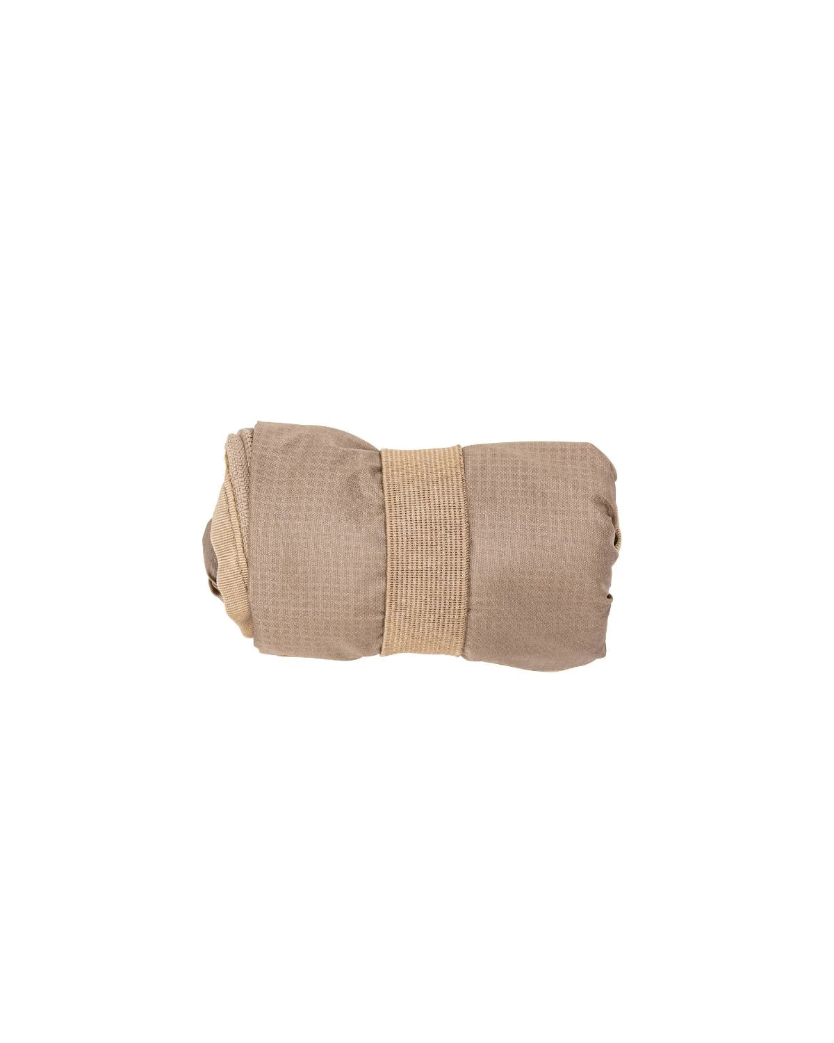 OT Packing Cube, Medium, rolled up and secured with its strap for storage
