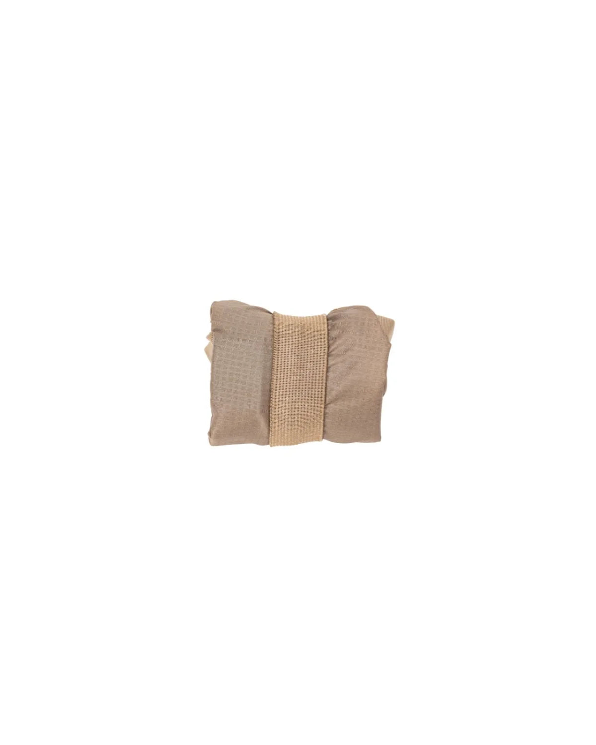 OT Packing Cube, Small, rolled up and secured with its strap for storage