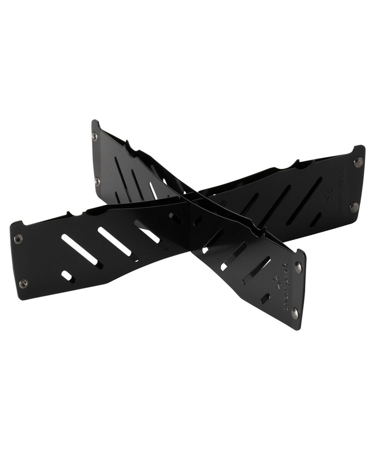 Pack & Carry Base Plate Stand, Small, assembled into its X-shaped stand