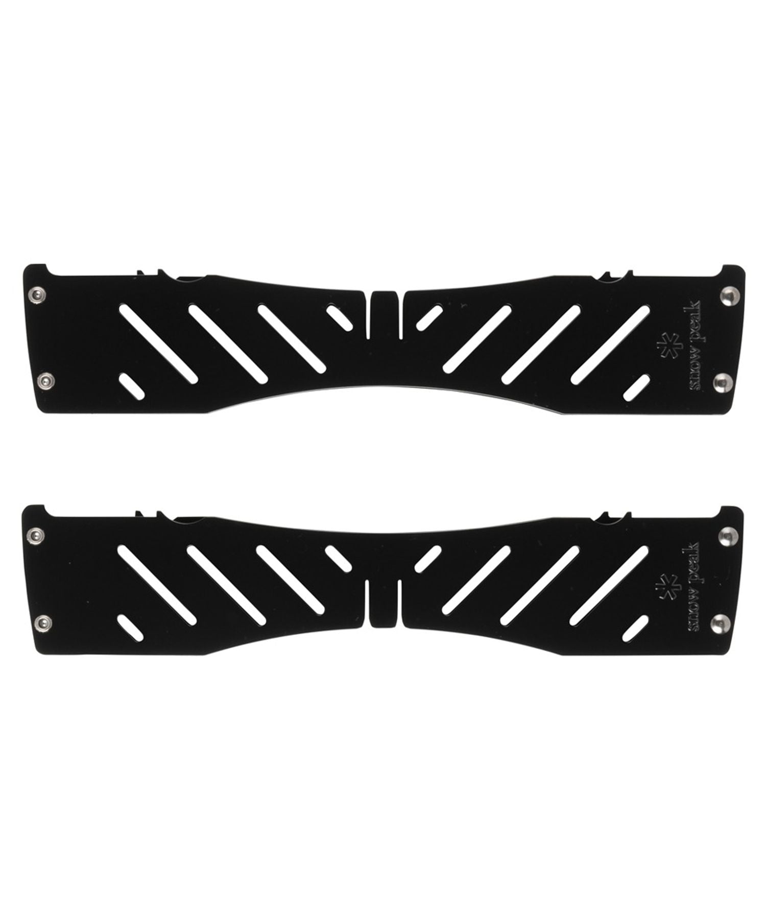 Pack & Carry Base Plate Stand, Small, the two black steel bars shown folded flat