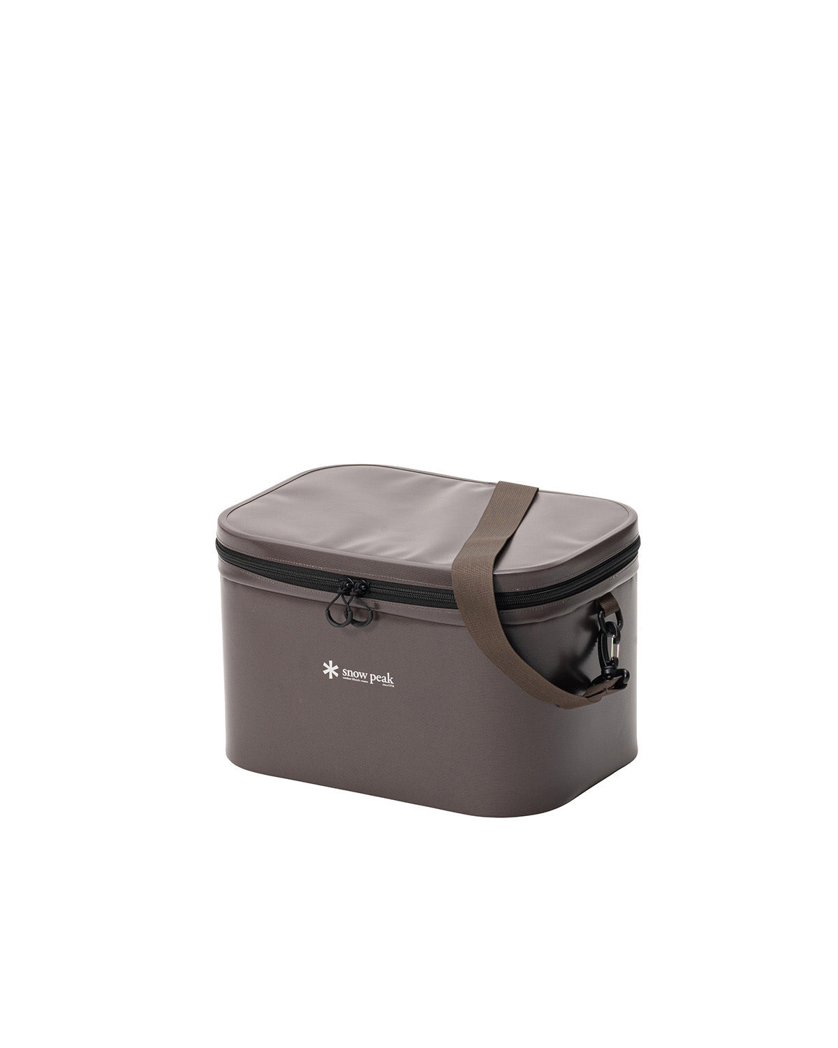 Soft Cooler 15, Tan, closed, front view