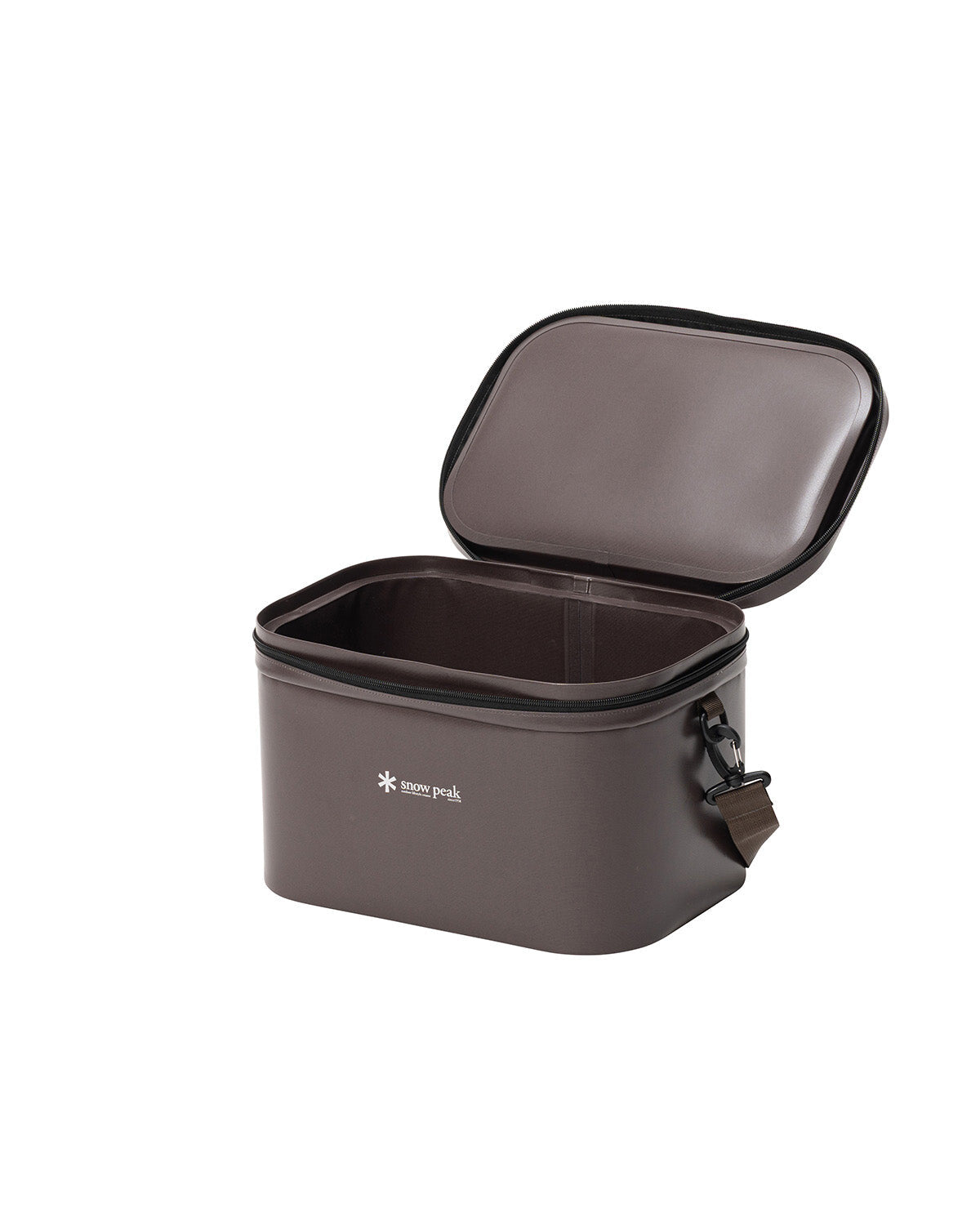 Soft Cooler 15, Tan, lid open