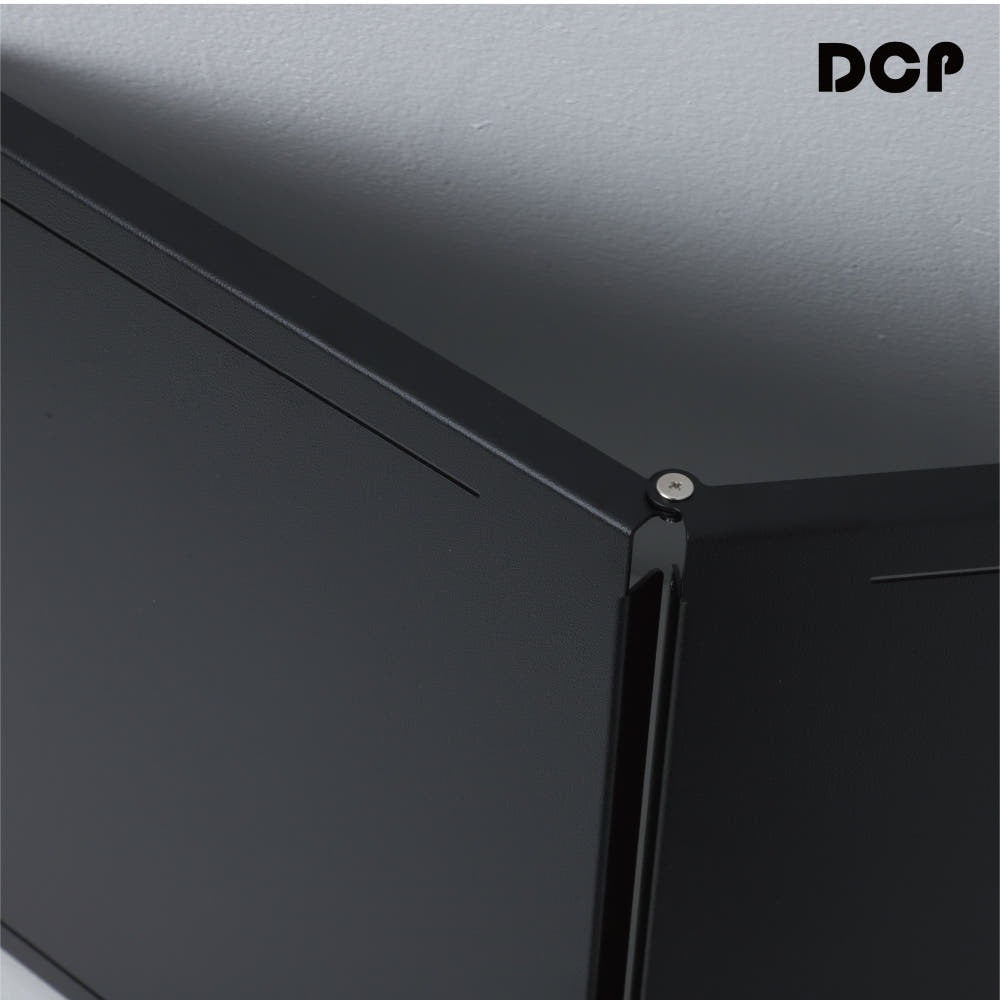 TableTop- Metal 90L folding hinge detail - Black - BIGANT