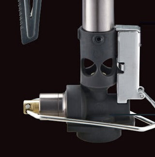 Close-up of the V1 Stove regulator valve base