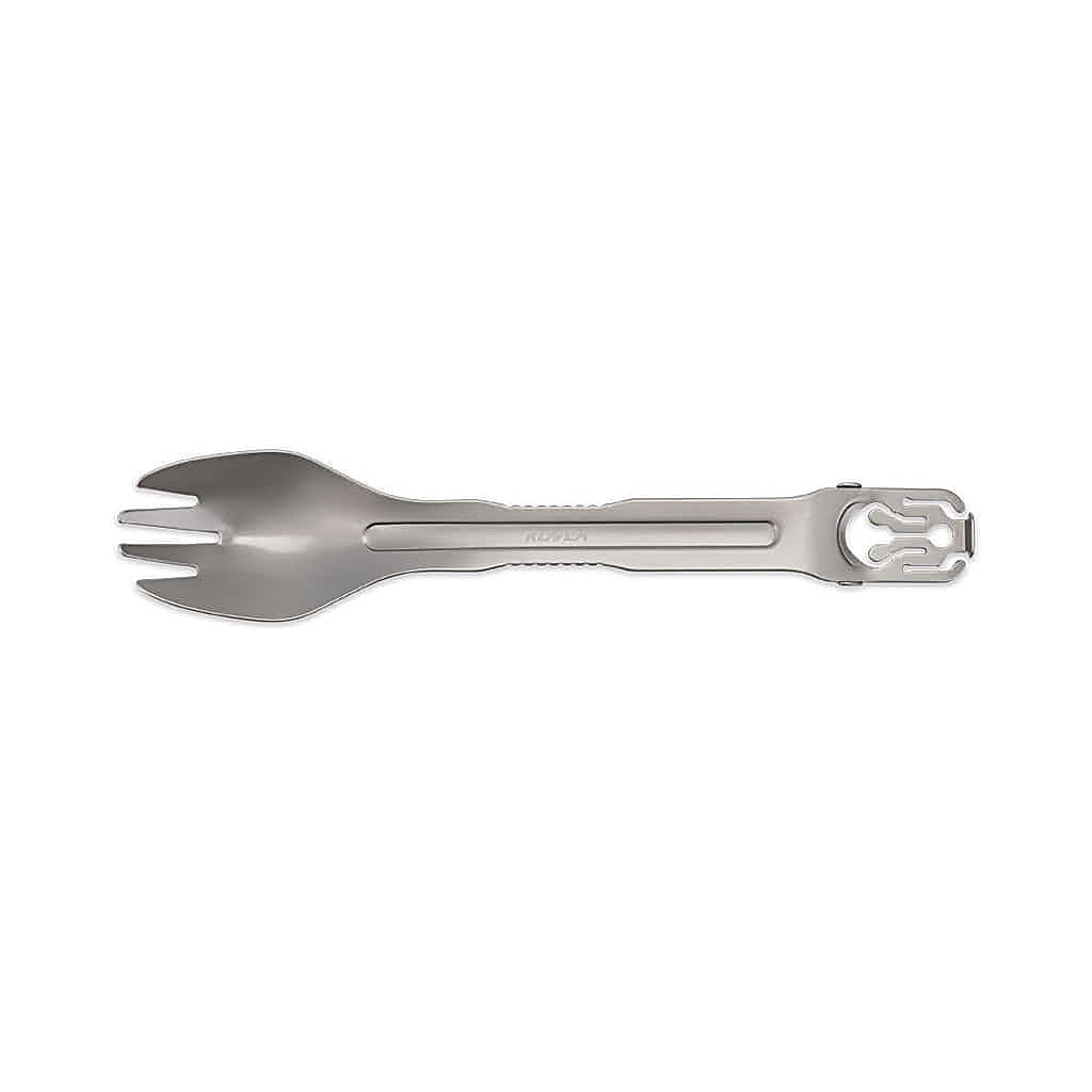 Stainless steel fork with a wrench-style hinge end