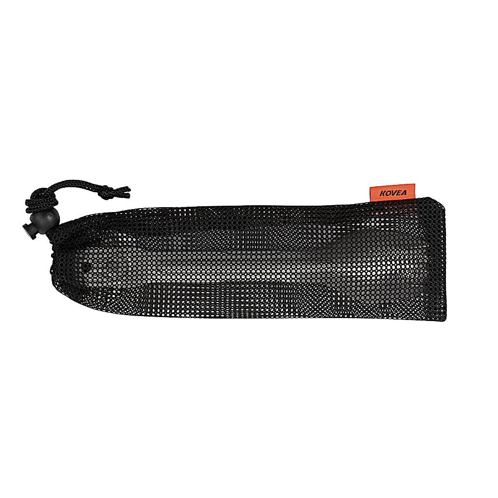 Versatile Cutlery Set packed inside its black mesh carry case