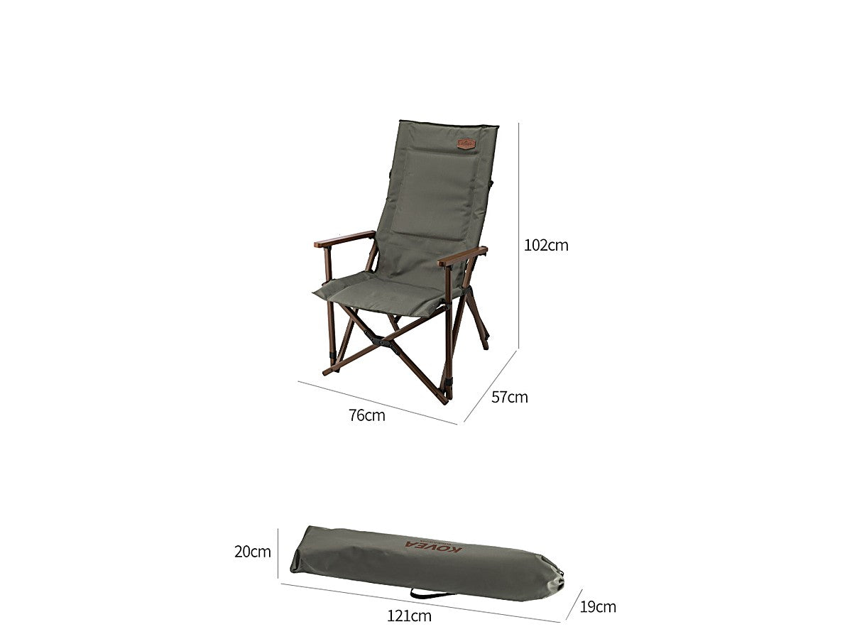WS Relax Chair Plus dimensions: 76 x 57 x 102 cm set up, packed 20 x 19 x 121 cm