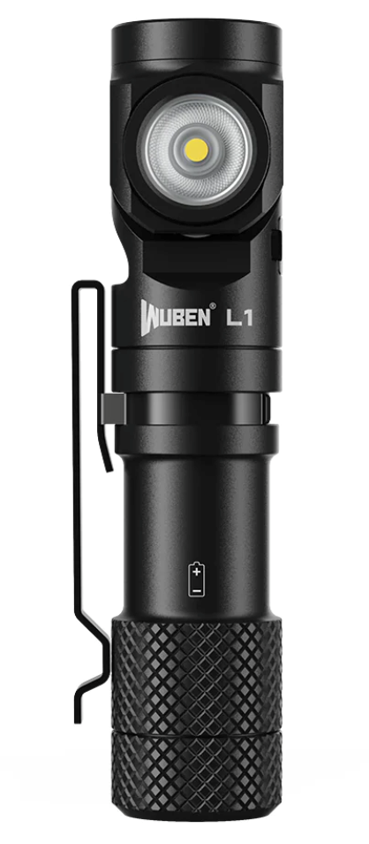 L1 2000 Lumens Flashlight - Dual Light Sources Flashlight with 180 Rotating Head